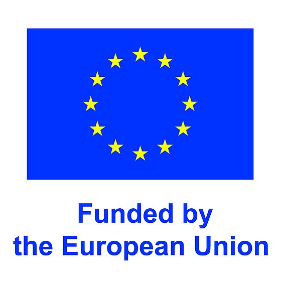 EU-Flag with Text: Funded by the European Union
